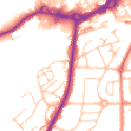 Daytime road noise heatmap for M24 1QY