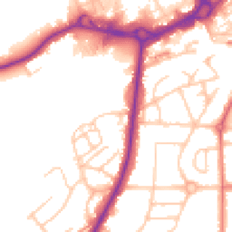 Daytime road noise heatmap for M24 1SZ