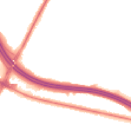 Night-time road noise heatmap for M24 1WU
