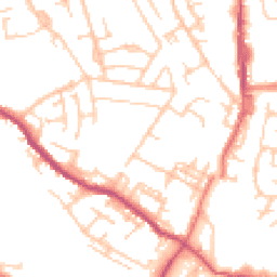 Daytime road noise heatmap for M24 2BH
