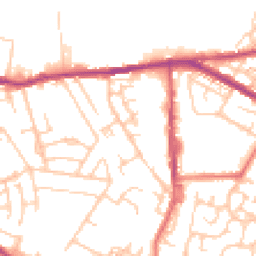 Daytime road noise heatmap for M24 2EL