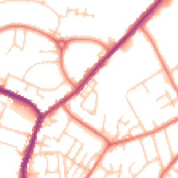 Daytime road noise heatmap for M24 2GE