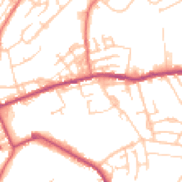 Daytime road noise heatmap for M24 2JS