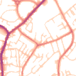 Daytime road noise heatmap for M24 2LJ