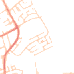 Daytime road noise heatmap for M24 2NW