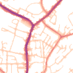 Daytime road noise heatmap for M24 2PX
