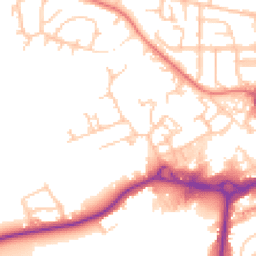 Daytime road noise heatmap for M24 4AH