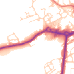 Daytime road noise heatmap for M24 4DZ