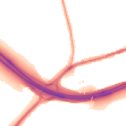 Night-time road noise heatmap for M24 4GX