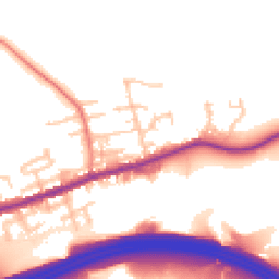 Daytime road noise heatmap for M24 4PQ