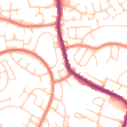 Daytime road noise heatmap for M24 5AE