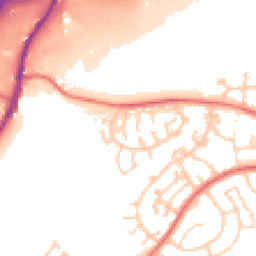 Daytime road noise heatmap for M24 5JU