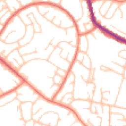 Daytime road noise heatmap for M24 5NT