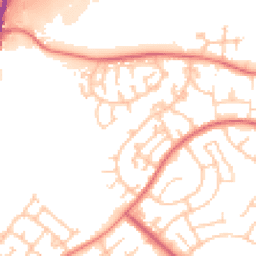 Daytime road noise heatmap for M24 5RX