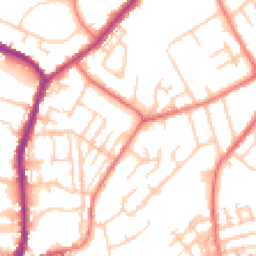 Daytime road noise heatmap for M24 6AQ