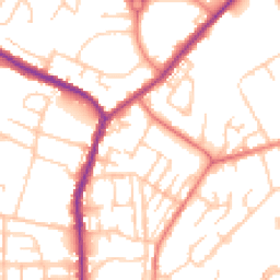 Daytime road noise heatmap for M24 6BG