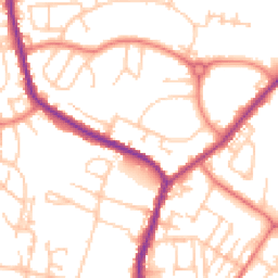 Daytime road noise heatmap for M24 6EB