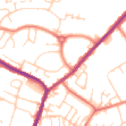 Daytime road noise heatmap for M24 6EF