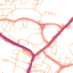 Daytime road noise heatmap for M24 6EL