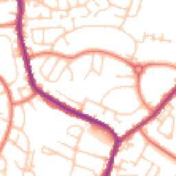Daytime road noise heatmap for M24 6FQ