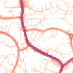 Daytime road noise heatmap for M24 6FU