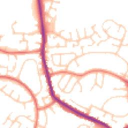 Daytime road noise heatmap for M24 6HL