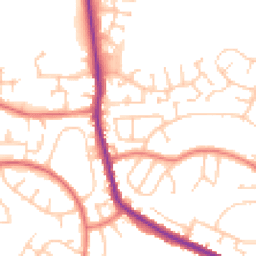 Daytime road noise heatmap for M24 6HN