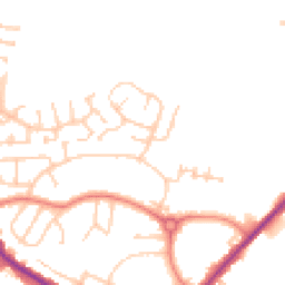 Daytime road noise heatmap for M24 6HU