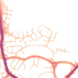 Daytime road noise heatmap for M24 6JH