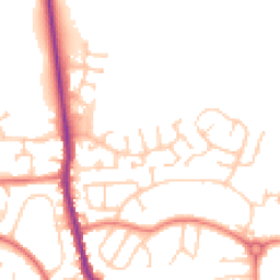 Daytime road noise heatmap for M24 6TD
