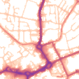 Daytime road noise heatmap for M24 6UN