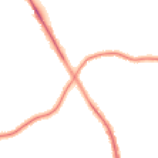Night-time road noise heatmap for M25 0AA