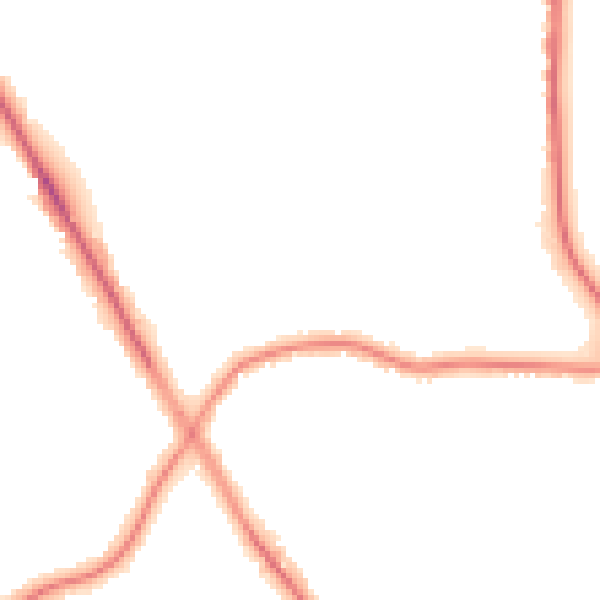 Night-time road noise heatmap for M25 0AZ
