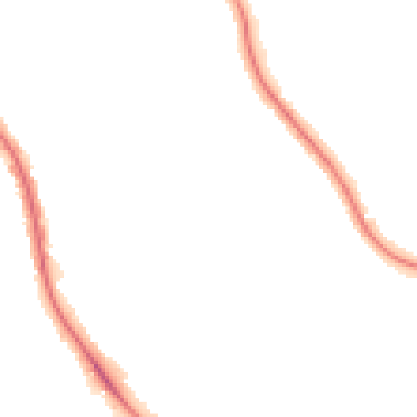 Night-time road noise heatmap for M25 0LT