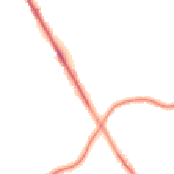 Night-time road noise heatmap for M25 0PZ