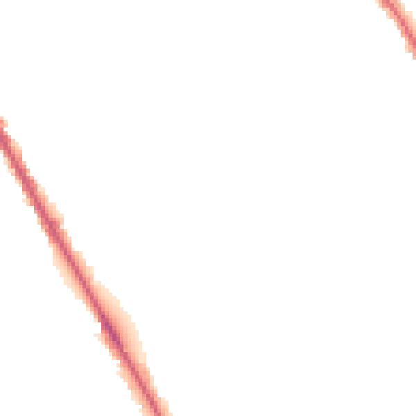 Night-time road noise heatmap for M25 1EL