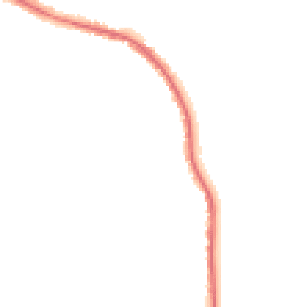 Night-time road noise heatmap for M25 1QH