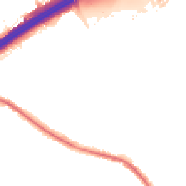 Night-time road noise heatmap for M25 2QL