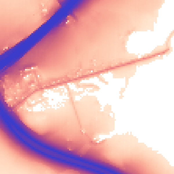 Daytime road noise heatmap for M25 2SD