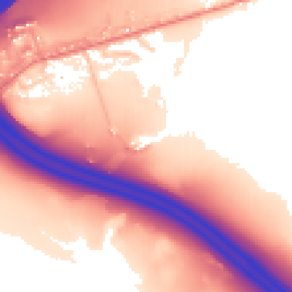 Daytime road noise heatmap for M25 2SL