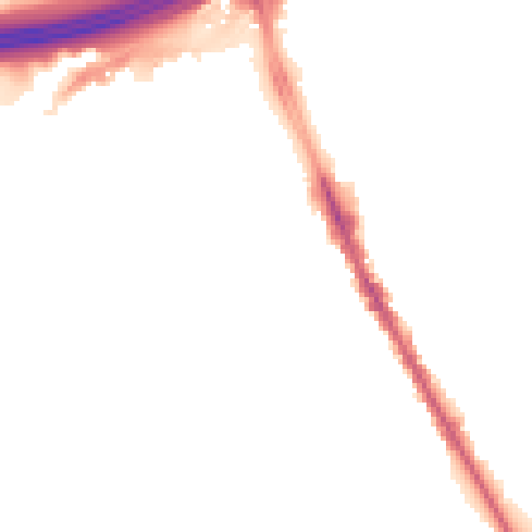 Night-time road noise heatmap for M25 3AD