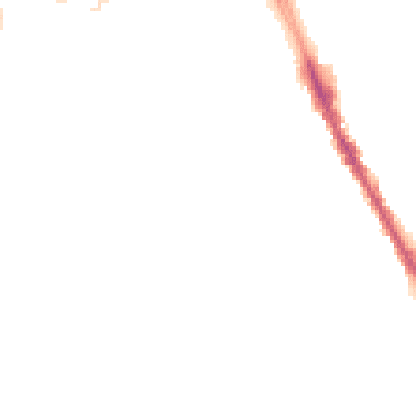 Night-time road noise heatmap for M25 3BR