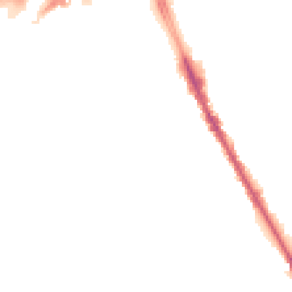 Night-time road noise heatmap for M25 3HE