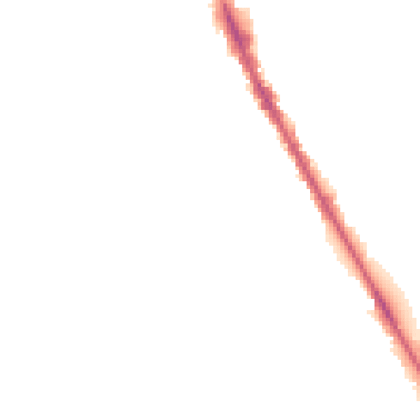 Night-time road noise heatmap for M25 3JN