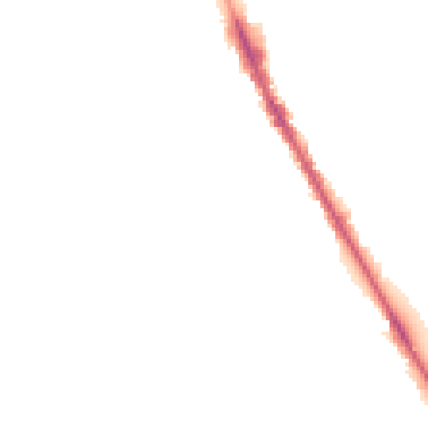 Night-time road noise heatmap for M25 3JS