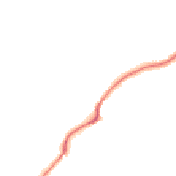 Night-time road noise heatmap for M25 9JR