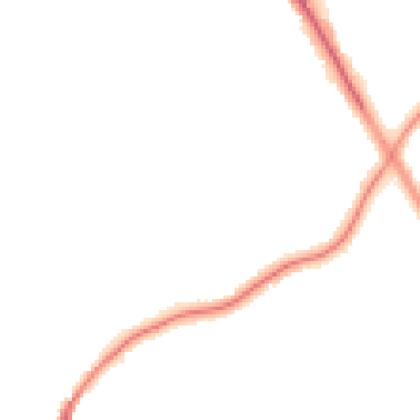 Night-time road noise heatmap for M25 9RQ