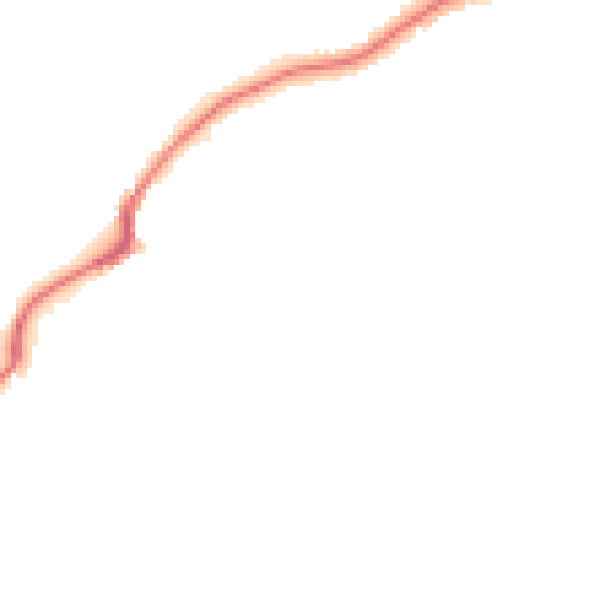 Night-time road noise heatmap for M25 9SN