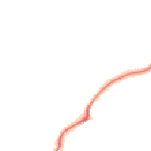 Night-time road noise heatmap for M25 9UJ