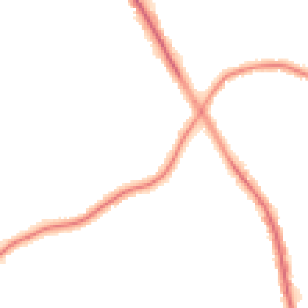 Night-time road noise heatmap for M25 9WJ